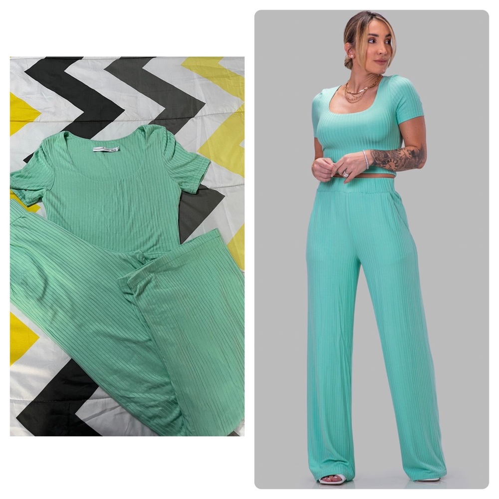 “DIEYNABA PANT SET (MINT)”